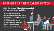 Prepare for a New Career in Tech graphic