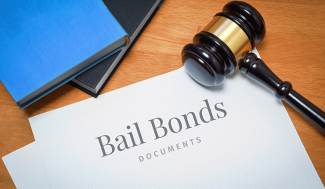 gavel and papers with the words Bail Bonds